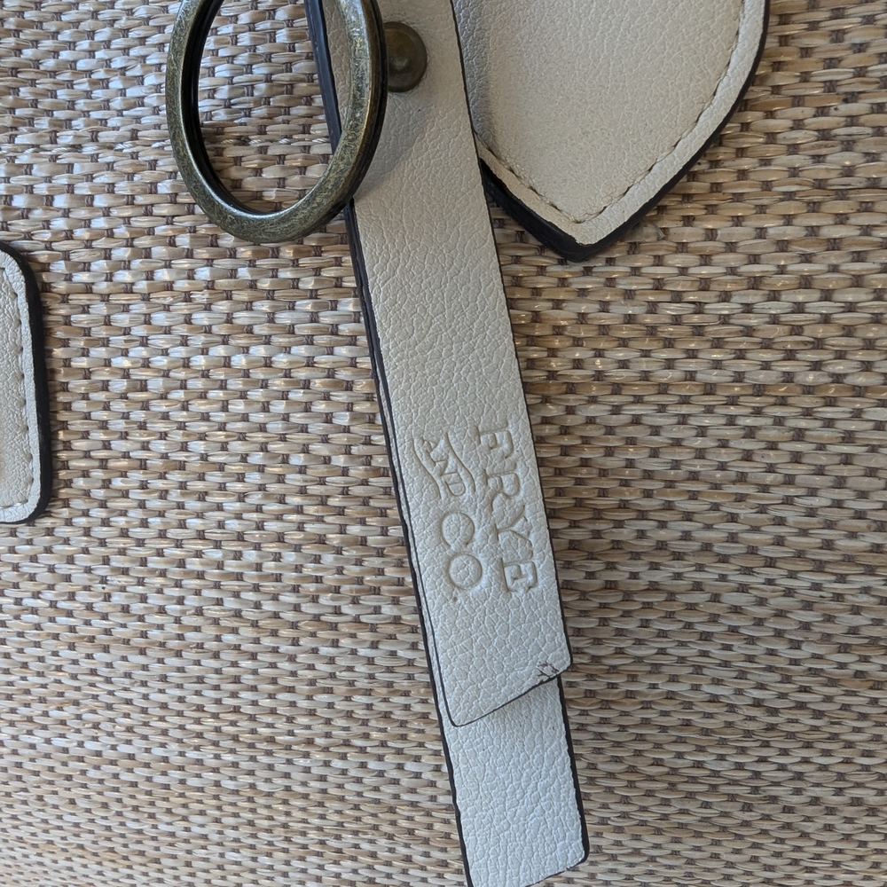 FRYE AND CO. Cream and Natural Woven Satchel - Picture 4 of 15